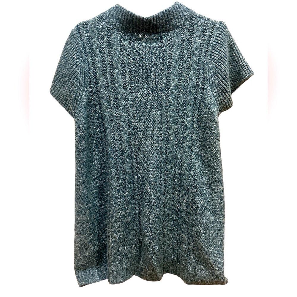 🍪 Sonoma Short Sleeve Duster Cardigan XL Teal - Picture 2 of 8